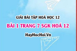Giải bài 1 trang 7 SGK Hoá 12: Tính chất hoá học của Este